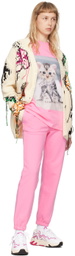 MSGM Pink Printed Lounge Pants
