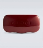Gucci Logo flat-top sunglasses