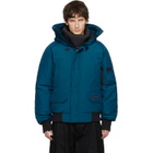 Canada Goose Blue 'Black Label' Chilliwack Bomber Down Jacket