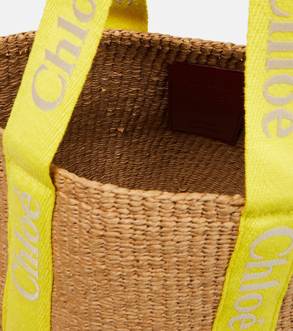 ◆完売前に◆【Chloe】x Mifuko WOODY ラージラフィアトート x Mifuko Woody Large raffia tote in neutrals - Chloe | Mytheresa