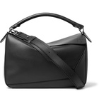 Loewe - Puzzle Large Leather Messenger Bag - Midnight blue