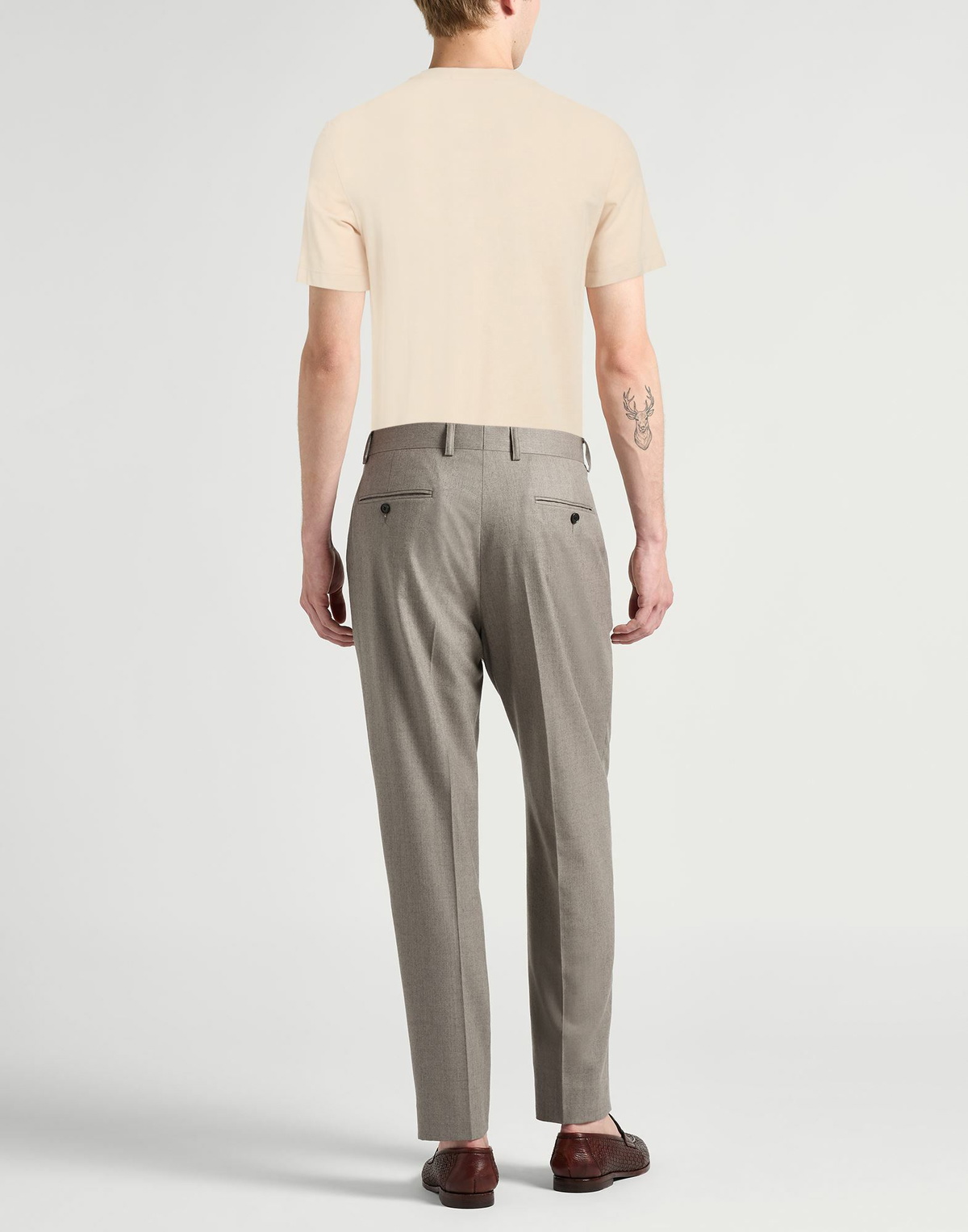Drumohr Mens T-shirt in Beige