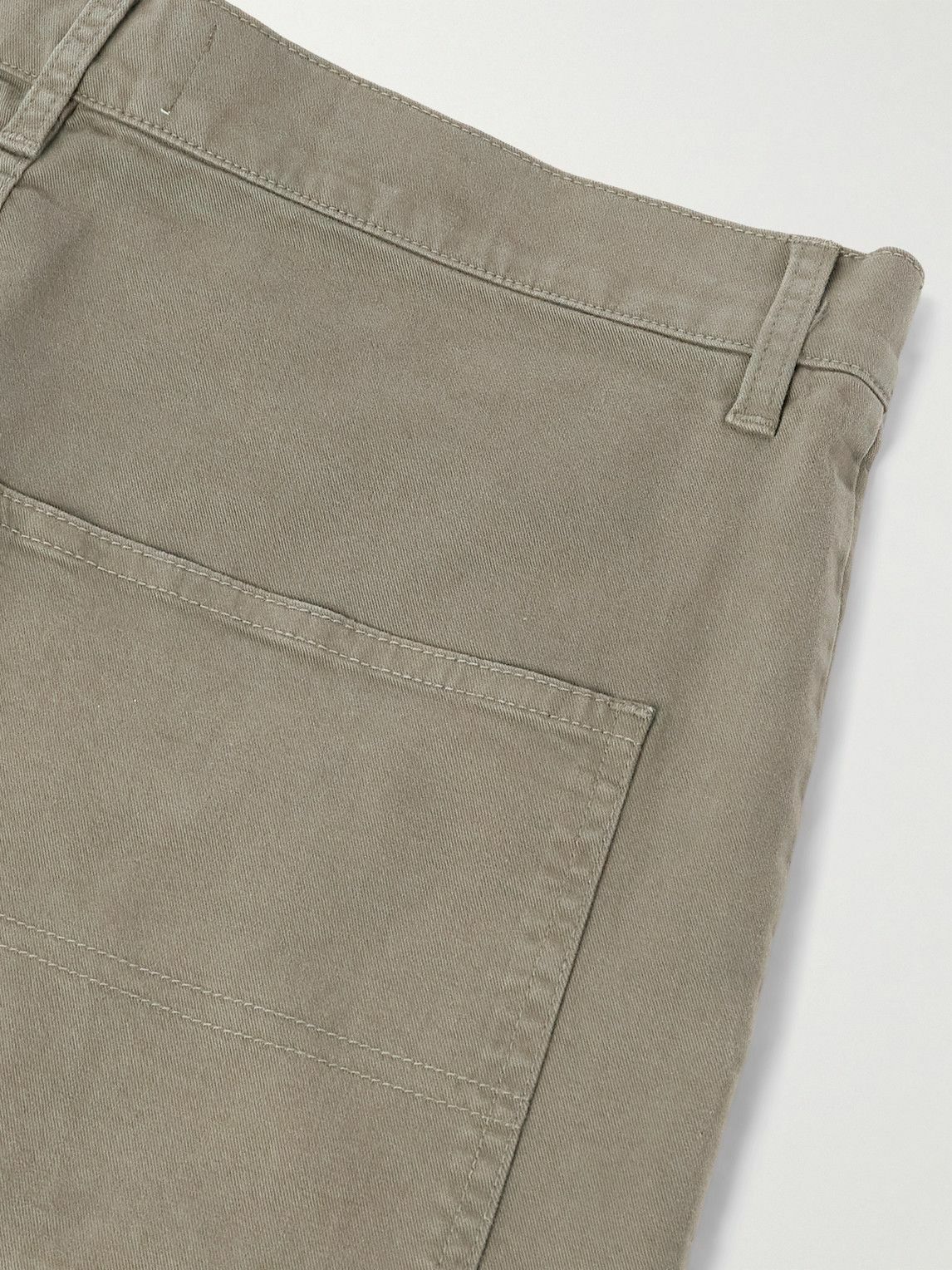 Nili Lotan - Carpenter Straight-Leg Cropped Cotton-Blend Twill Trousers - Brown