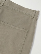 Nili Lotan - Carpenter Straight-Leg Cropped Cotton-Blend Twill Trousers - Brown