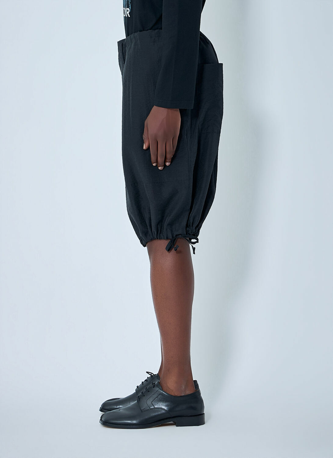 Yohji Yamamoto Drawstring Hem Shorts
