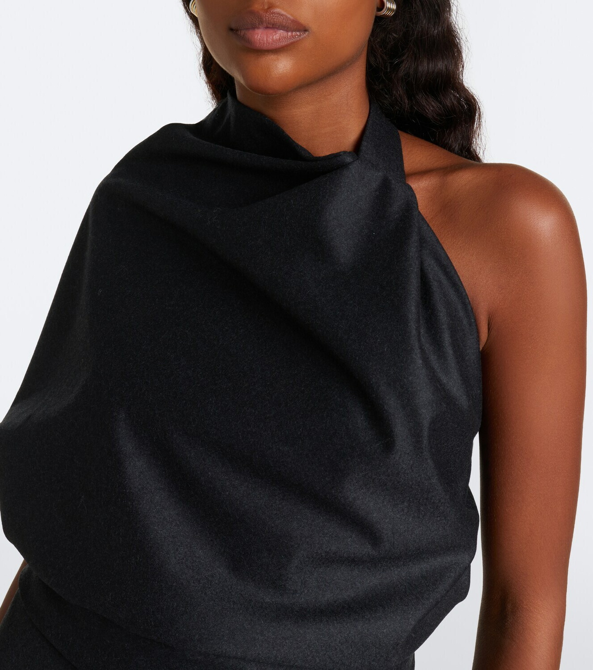 Róhe Assymetric wool top