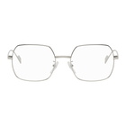 Balenciaga Silver Square Glasses