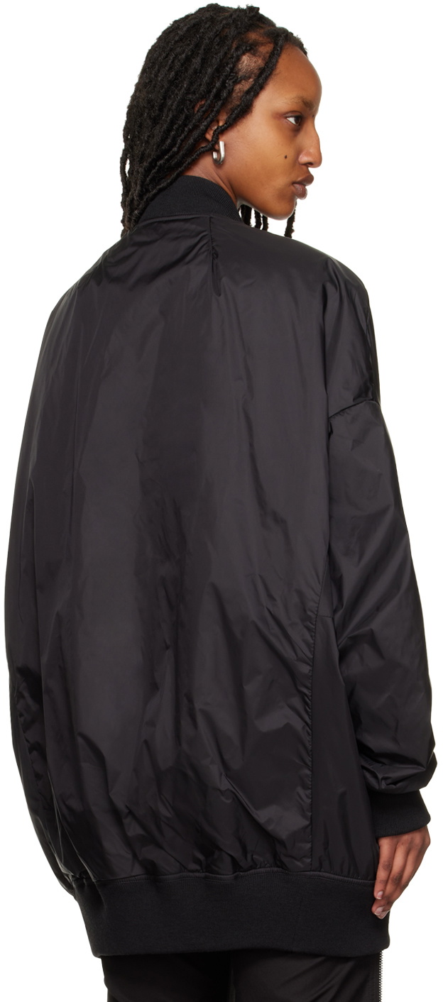 Rick Owens Black Jumbo Peter Flight Bomber Jacket Rick Owens