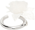D'heygere SSENSE Exclusive Bridal Capsule Flower Cuff Bracelet