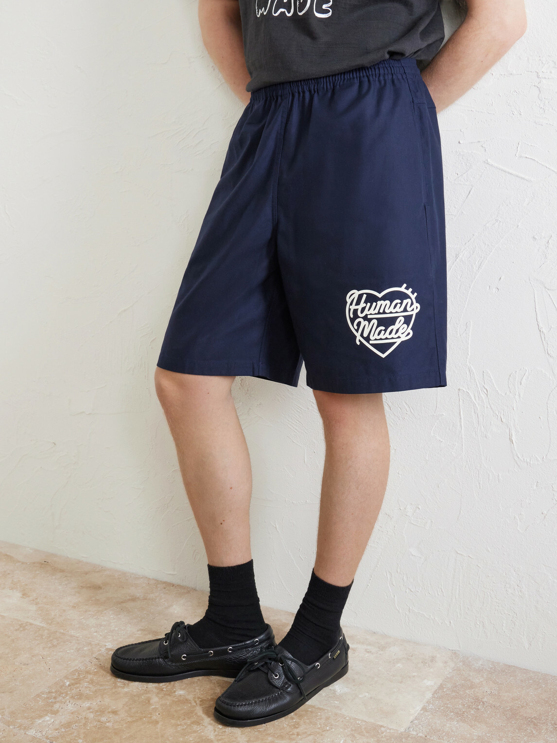 Human Made - Straight-Leg Logo-Print Cotton-Twill Shorts - Blue