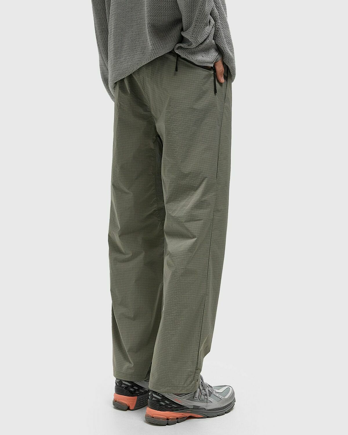 Goldwin Dope Dyed Rip-stop Pants Green Mens Casual Pant