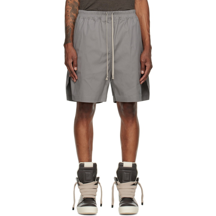 Photo: Rick Owens Gray Tower Boxers Shorts