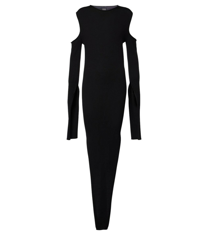 Photo: Rick Owens Caped wool maxi dress