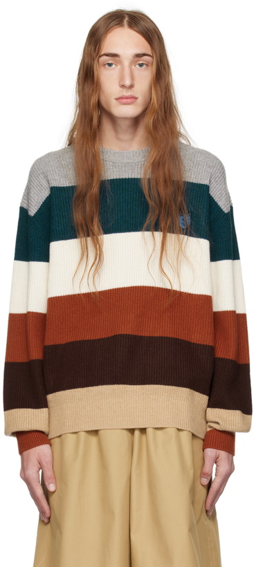 Photo: Maison Kitsuné Multicolor Bold Fox Head Sweater