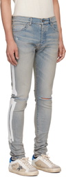 AMIRI Blue Bones Slash Jeans