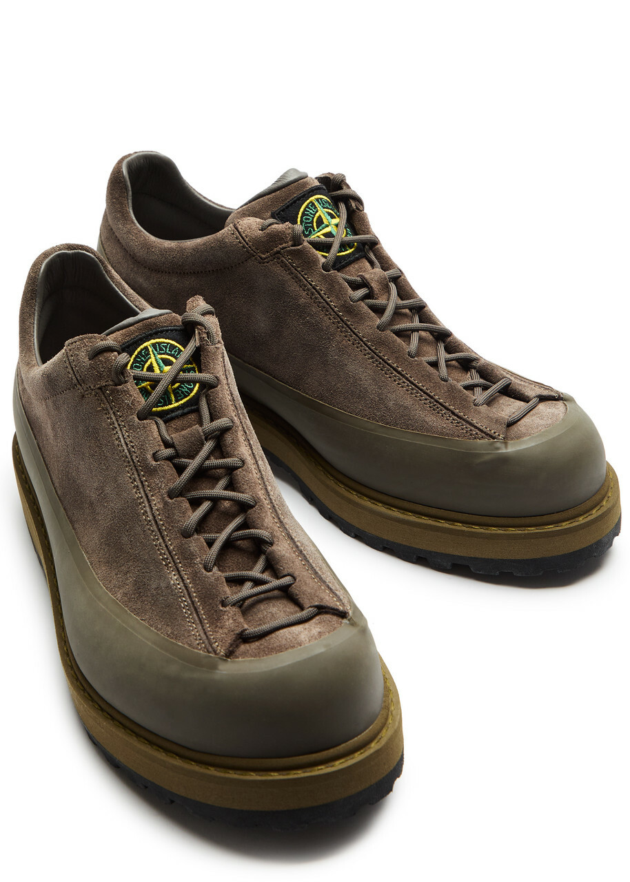 Stone Island Suede Sneakers Green