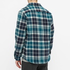 A.P.C. Men's Trek Plaid Overshirt in Pine Green