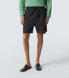 Studio Nicholson Starboard striped cotton and wool shorts