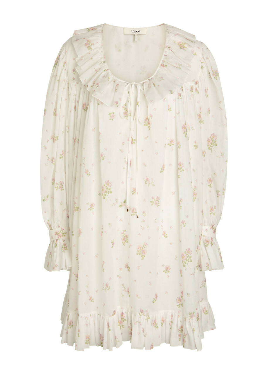 【送関込】Chloe☆クロエ Gathered mini dress in silk jacquard Chloé Gathered Mini Dress In Silk Jacquard | Chloé RS