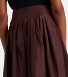 'S Max Mara Pleated taffeta midi skirt