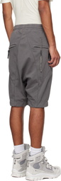 11 by Boris Bidjan Saberi Gray P34 Shorts