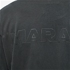 Isabel Marant Men's Guizy Back Logo T-Shirt in Black