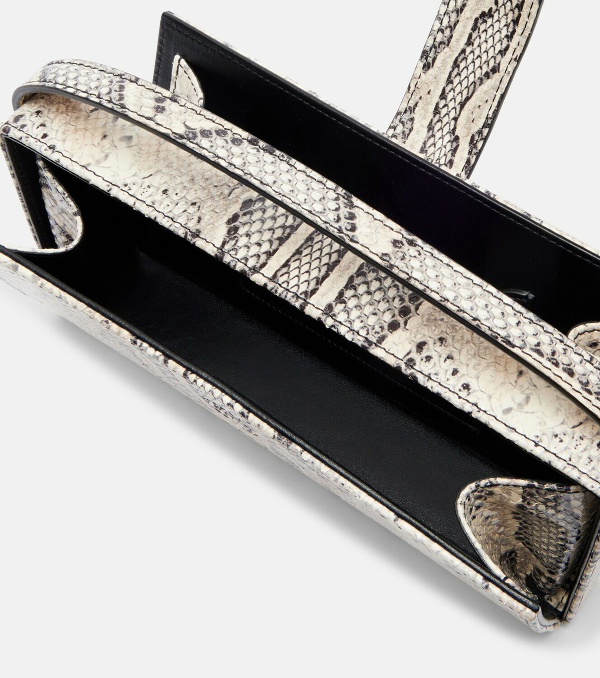 Magda Butrym Apolonia snake-effect leather clutch