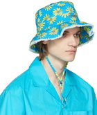 Jacquemus Blue & Yellow La Montagne 'Le Bob Artichaut' Bucket Hat