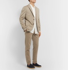 Ermenegildo Zegna - Grandad-Collar Mélange Linen Shirt - White