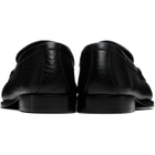 Dries Van Noten Black Leather Loafers