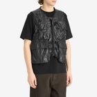C.P. Company Men's CS II Multipocket Logo Vest in Black