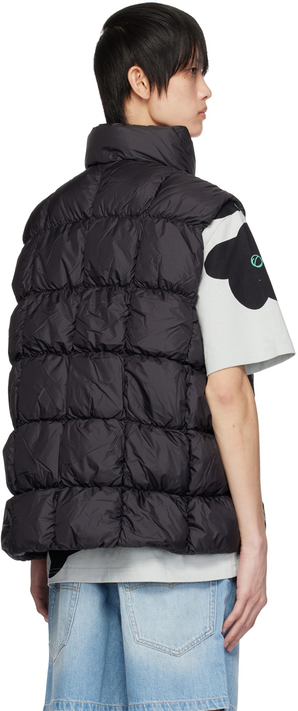 A PERSONAL NOTE 73 Black Quilted Down Vest
