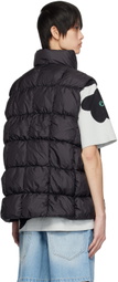 A PERSONAL NOTE 73 Black Quilted Down Vest