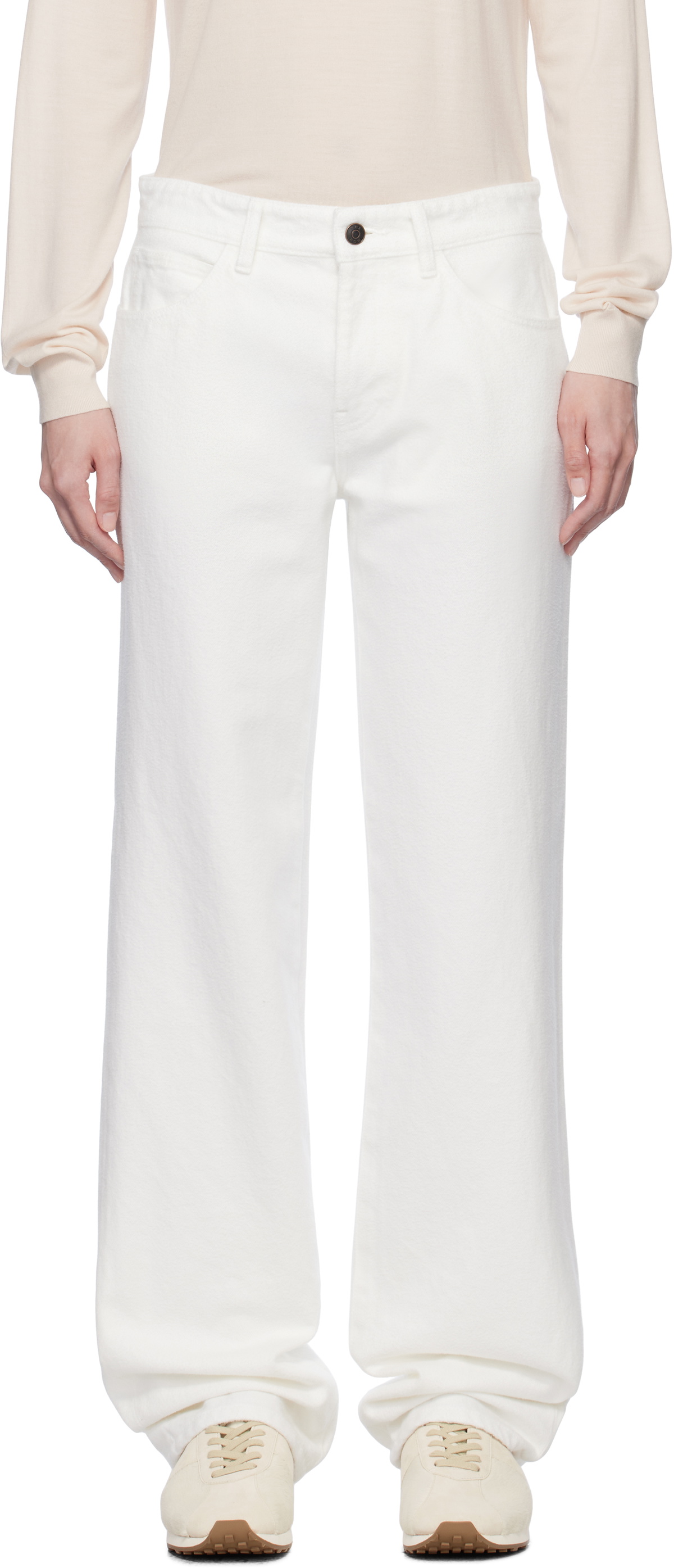 The Row Charles Jean ホワイト4 The Row White Carlyl Jeans The Row