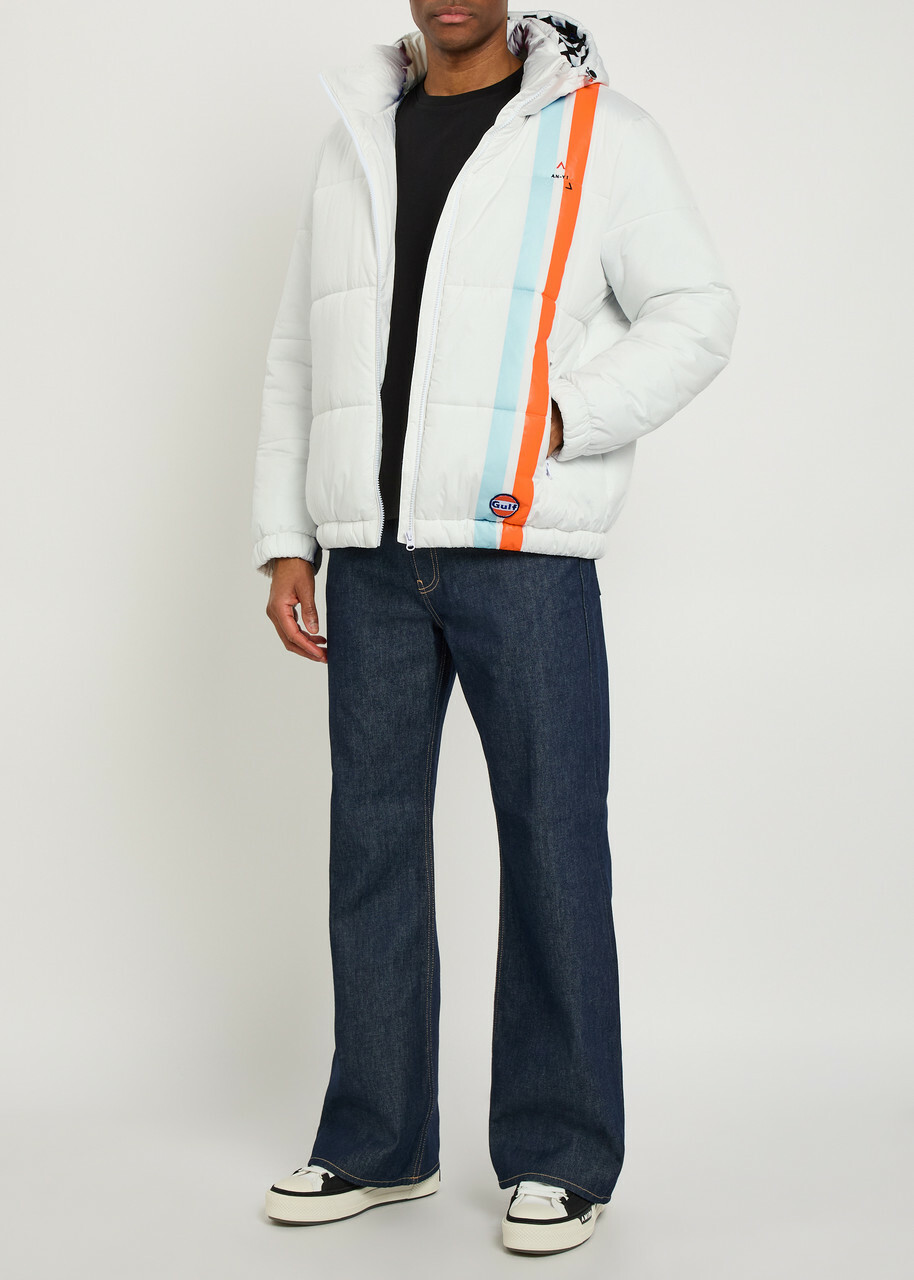 AN-Y1 Riski Padded Hooded Shell Jacket White
