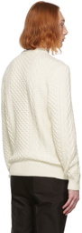 TOM FORD Off-White Cable Knit Crewneck