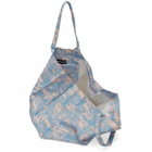 Double Rainbouu Blue and Pink Paradise City Beach Tote