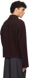 Rier Burgundy Fleece Polo