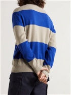 Bellerose - Donal Striped Wool-Blend Sweater - Blue