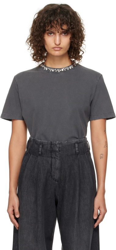 Photo: Golden Goose Gray Crystals T-shirt