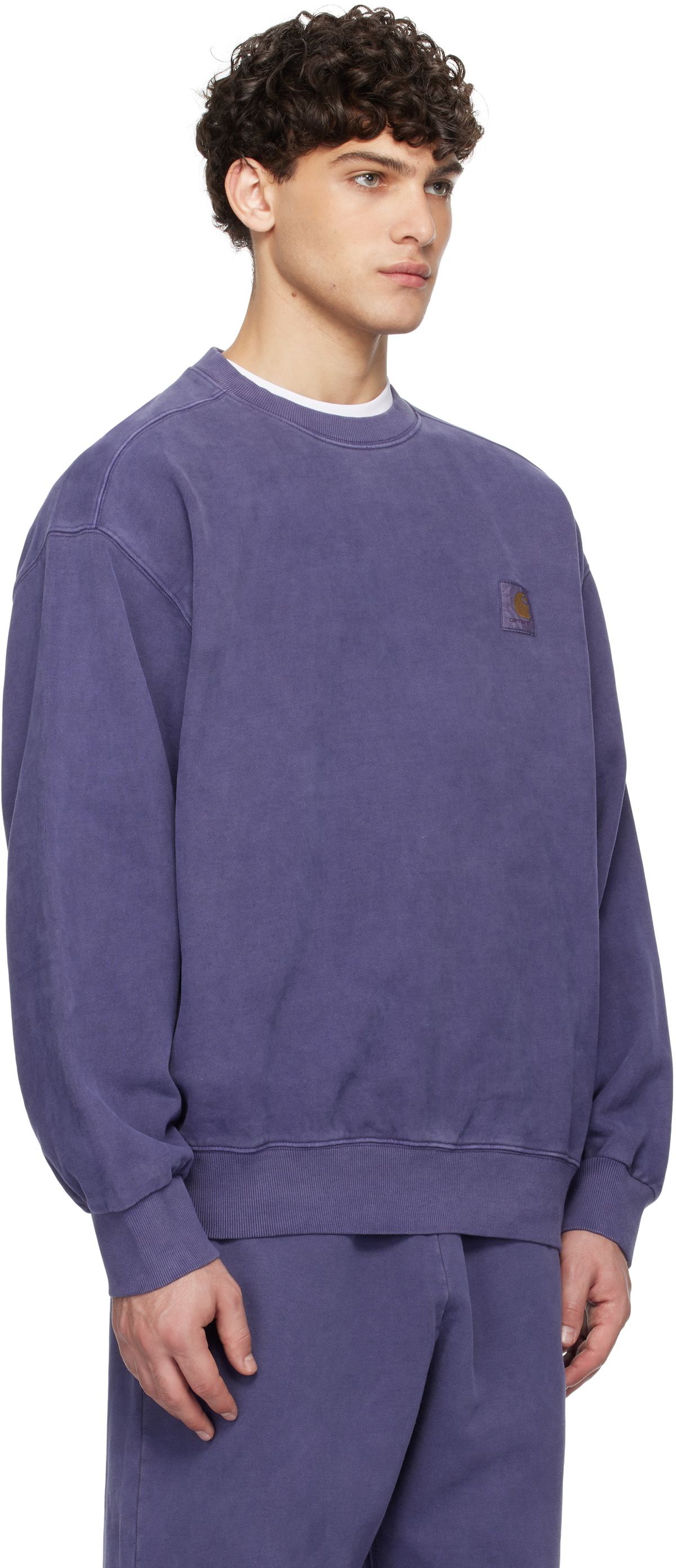 Carhartt Vista Sweat パープル オーバーサイズ Carhartt Work In Progress Purple Vista Sweatshirt Carhartt WIP