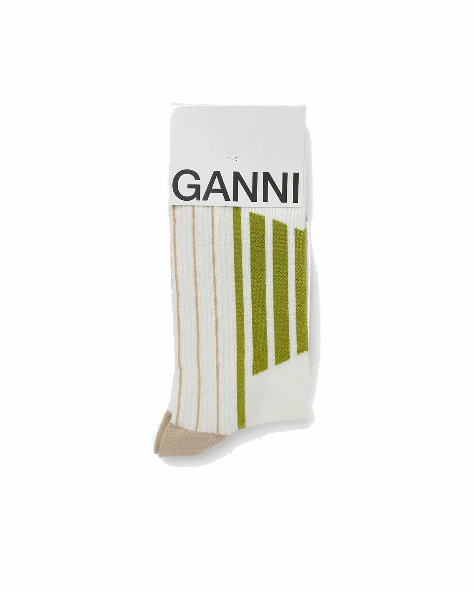 Photo: Ganni Sporty Socks Beige - Womens - Socks