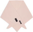 MM6 Maison Margiela Pink Wool-Blend Scarf