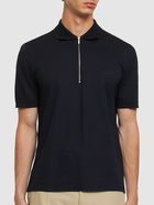 FERRAGAMO Cotton Piquet Polo