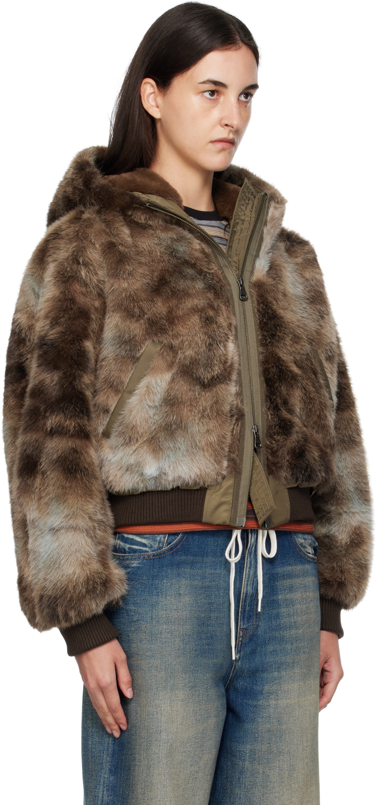 Andersson Bell Brown Vanessa Faux-Fur Jacket
