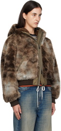Andersson Bell Brown Vanessa Faux-Fur Jacket