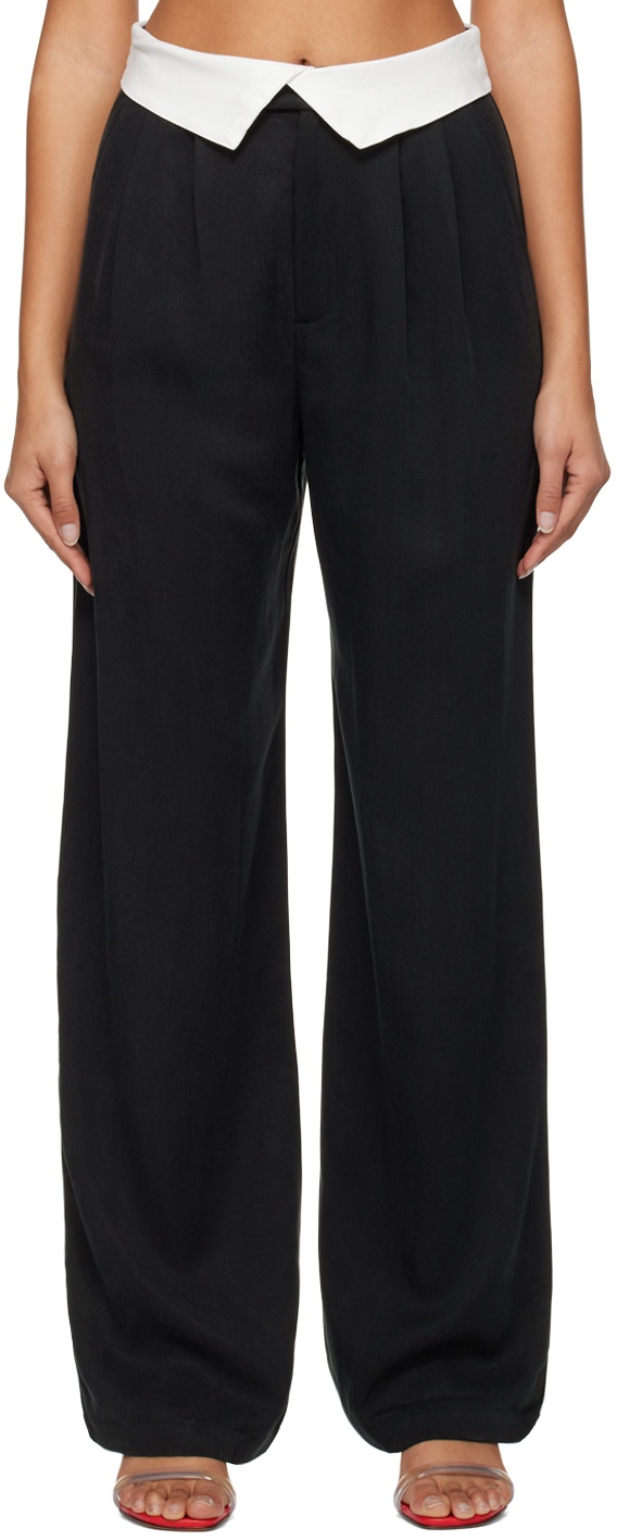 Photo: Reformation Black Stevie Trousers