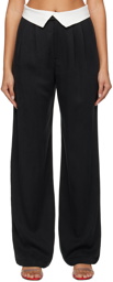 Reformation Black Stevie Trousers