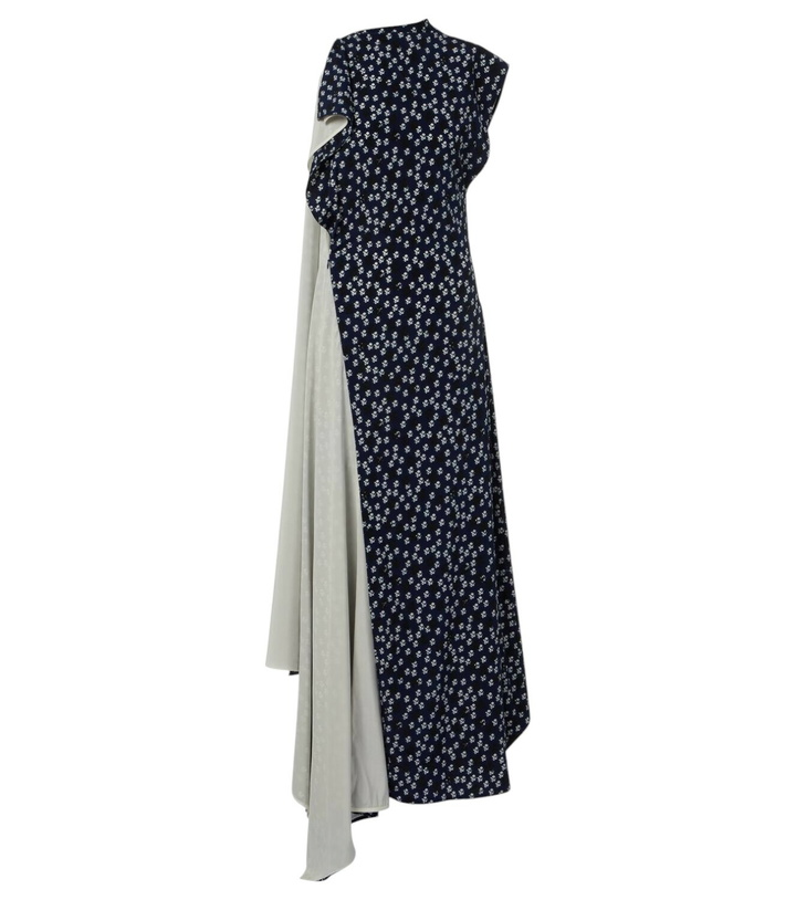 Photo: Proenza Schouler Devyn floral draped maxi dress