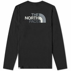 The North Face Men's Long Sleeve Easy T-Shirt in Black/Zinc Grey